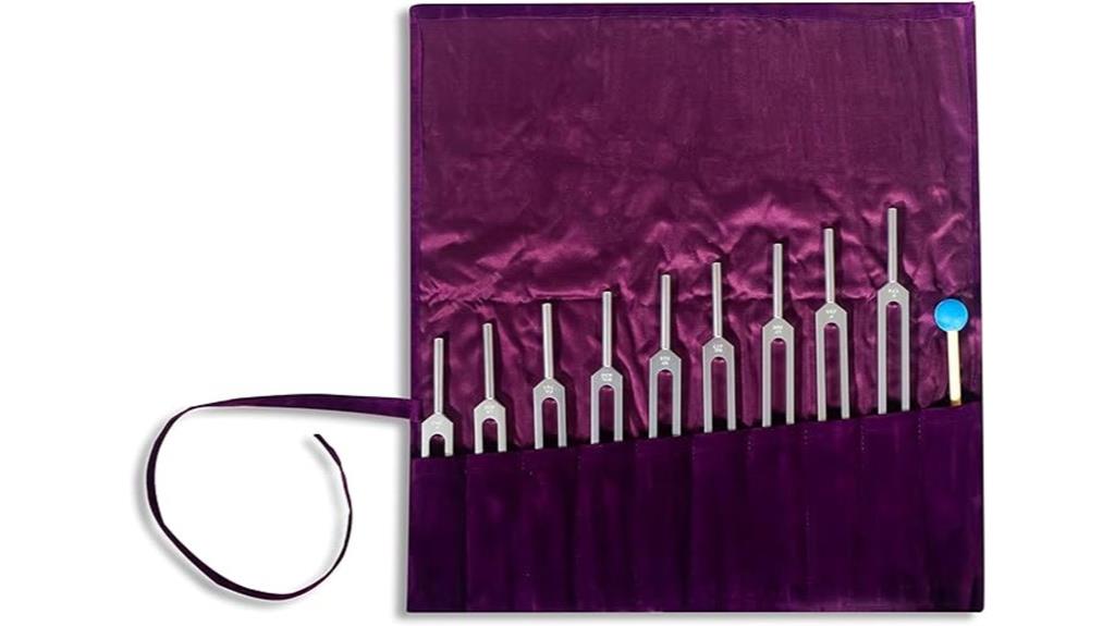 silver chakra tuning forks