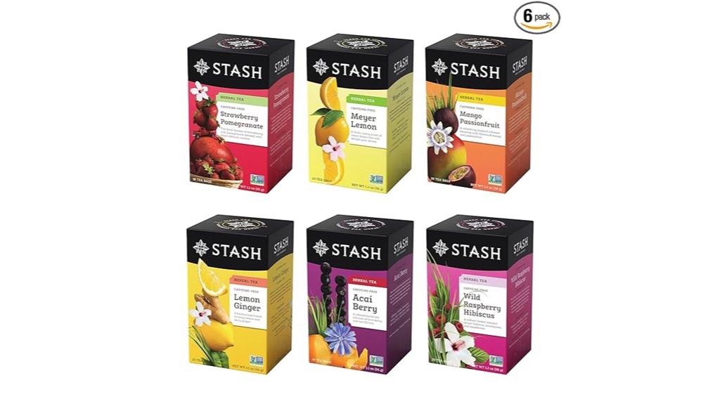 six box fruity herbal sampler