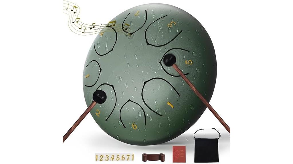 six inch steel tongue drum