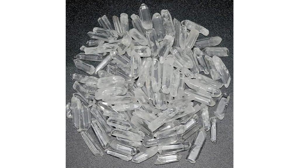 small clear quartz points