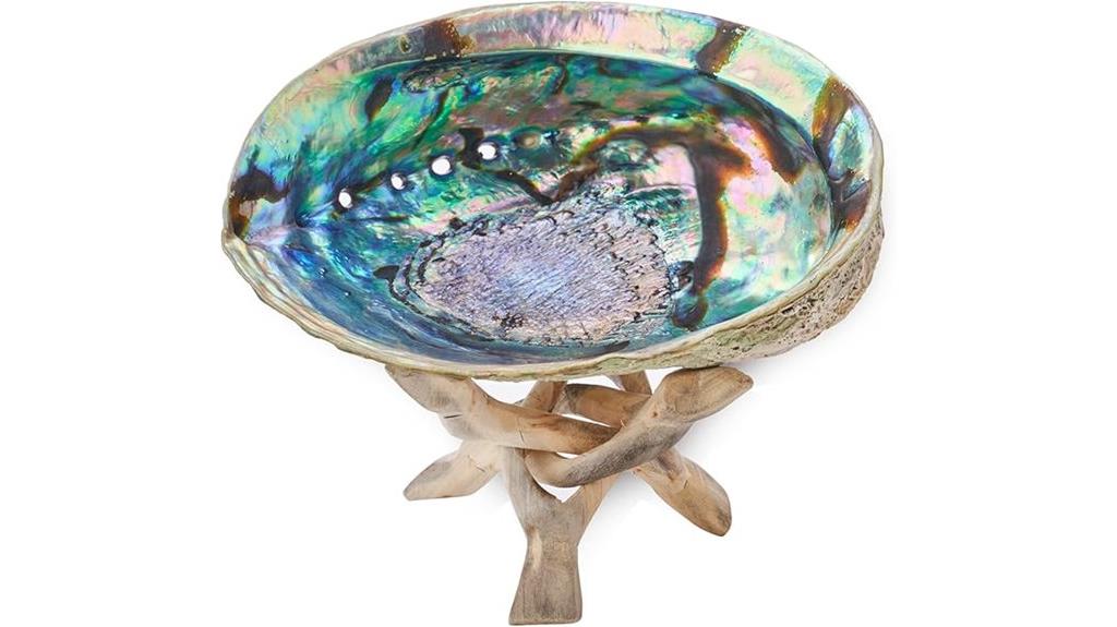 small shell and stand