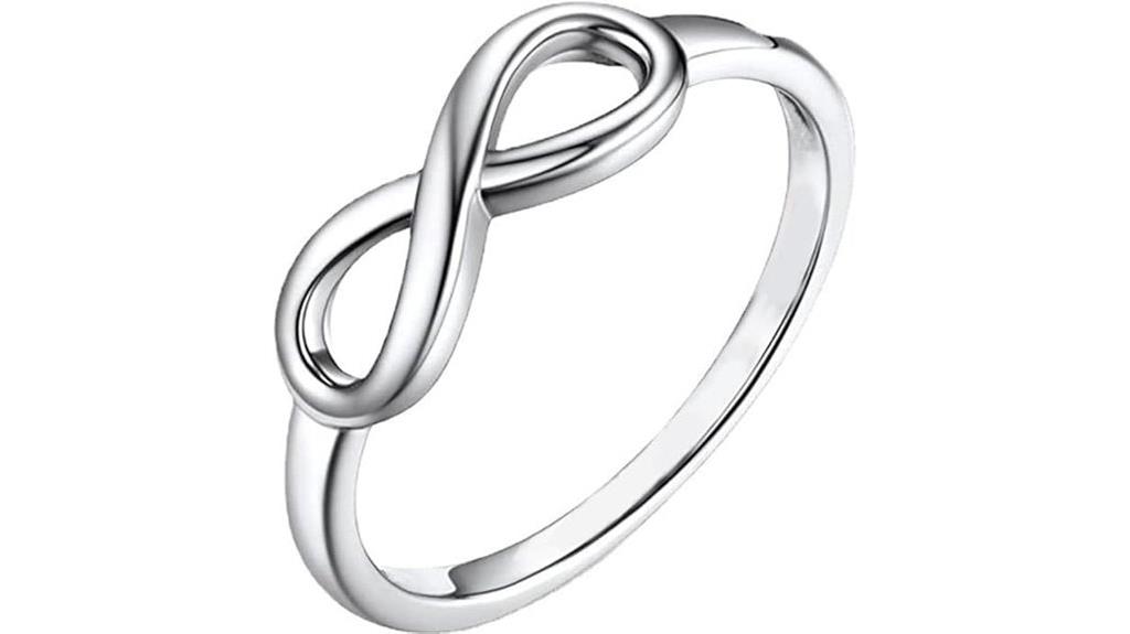 stainless steel infinity ring