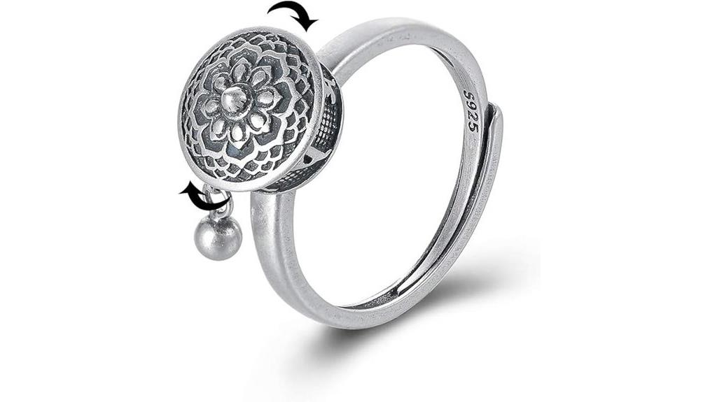sterling silver fidget ring