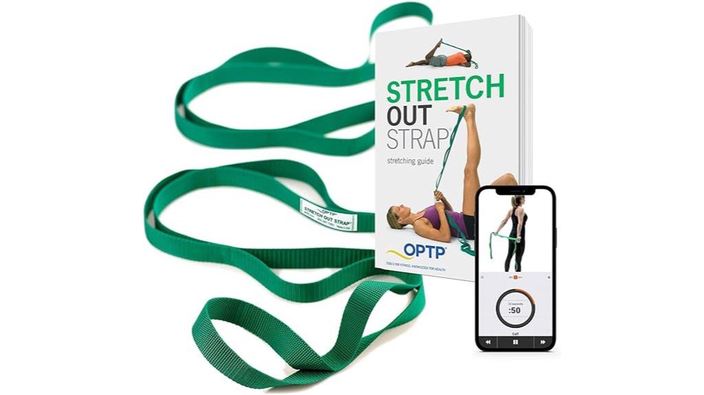 stretching strap with guide