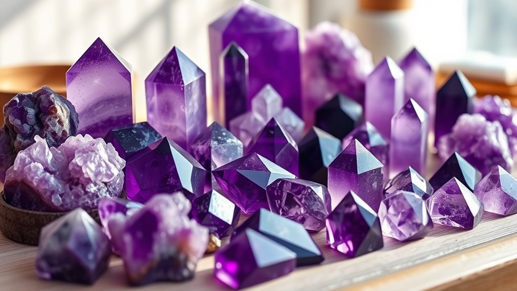top amethyst crystal sets