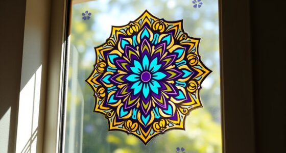 top mandala window decals
