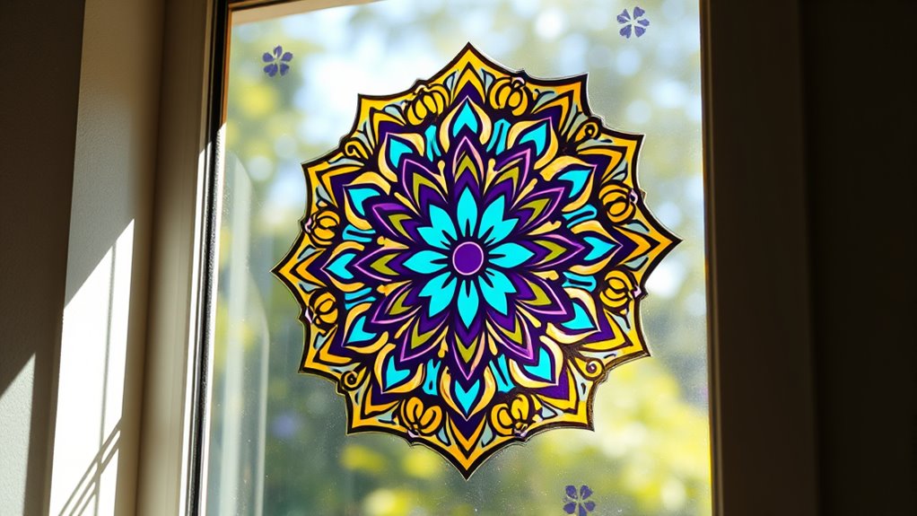 top mandala window decals
