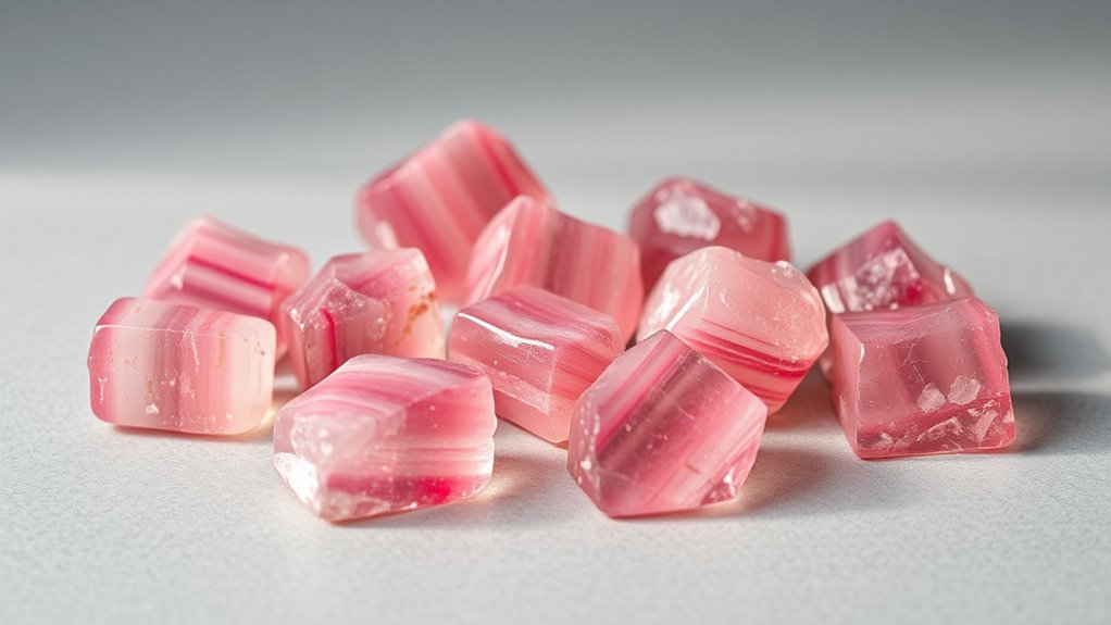 top pink tourmaline raw stones