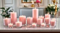 top rose quartz candle collection
