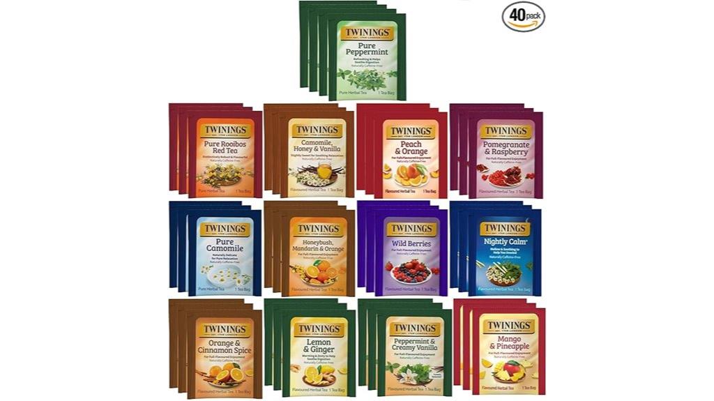 twinings 40 herbal tea gift