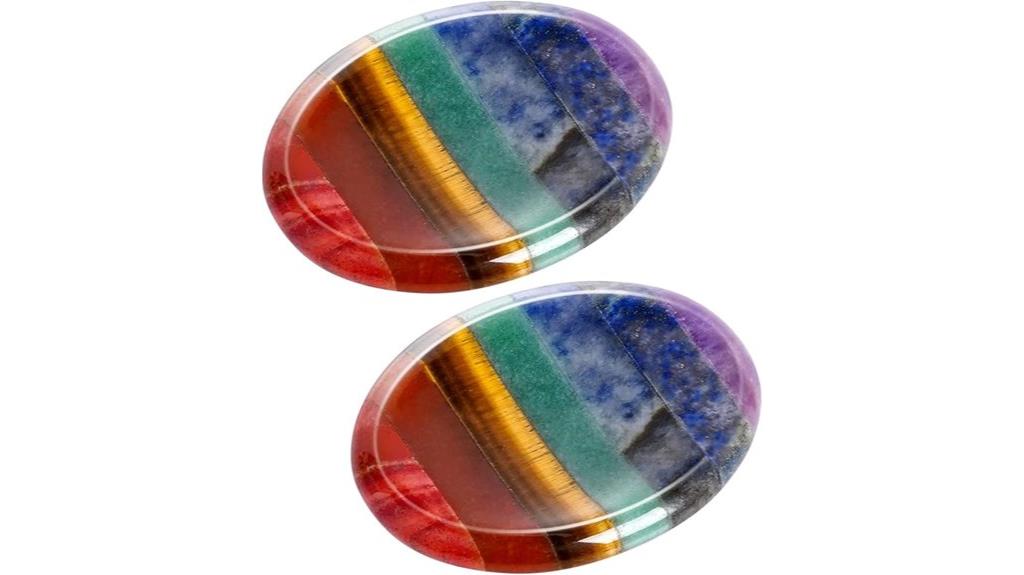 two pack chakra healing stones