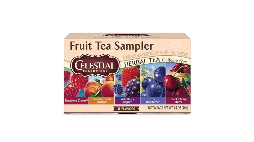 variety of fruit tea