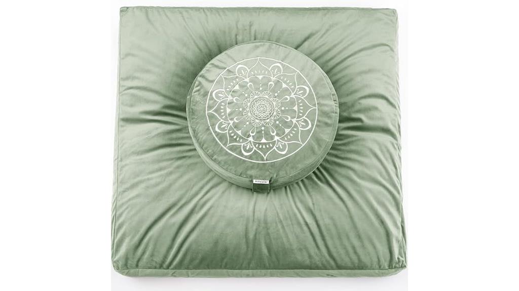 velvet meditation floor cushion