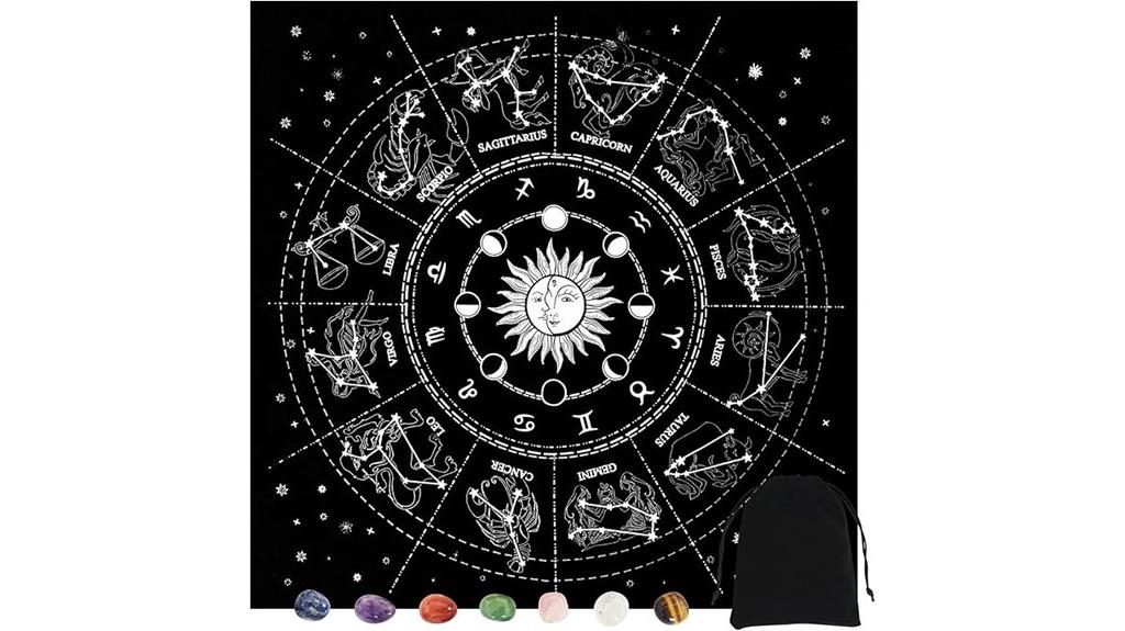 velvet tarot cloth set
