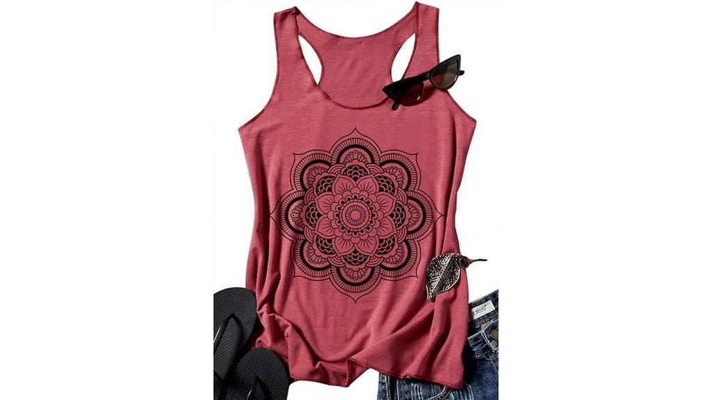 vintage mandala racerback tank