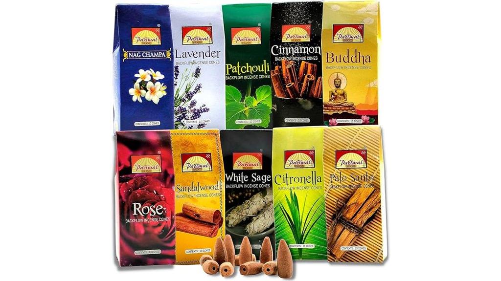 waterfall backflow incense cones