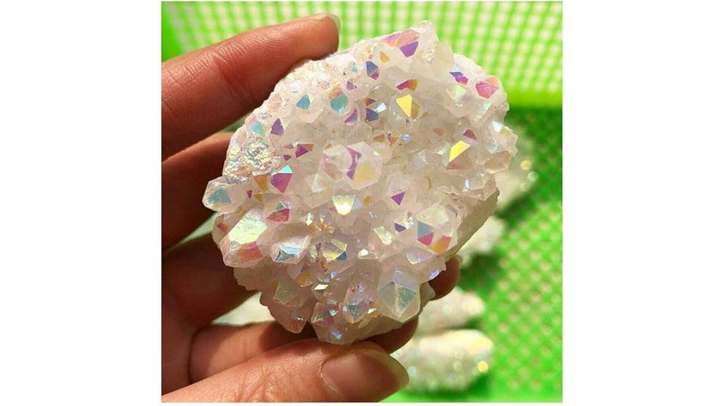 white angel aura quartz