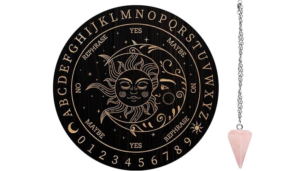 witch pendulum crystal set