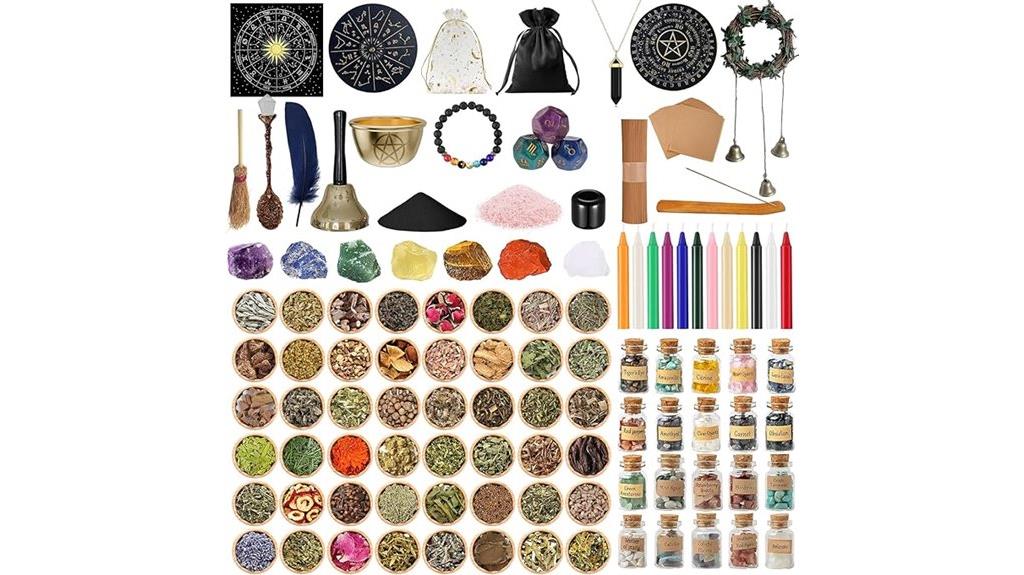 witchcraft kit with crystals