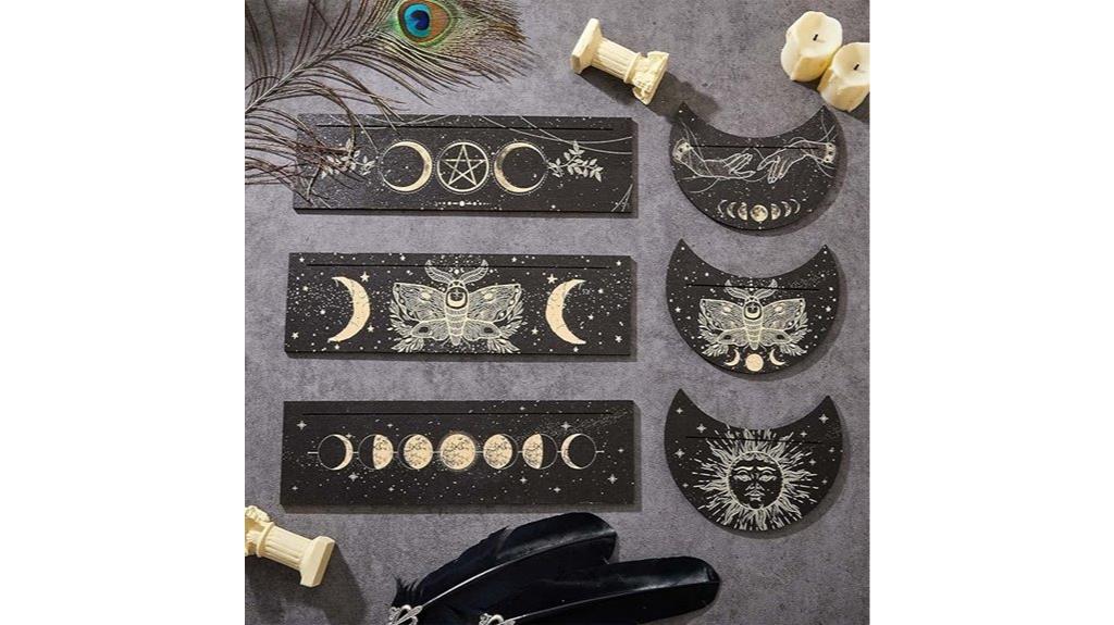 wooden tarot card stands