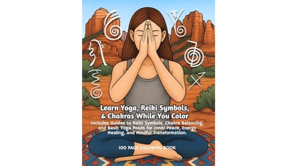 yoga chakra reiki coloring