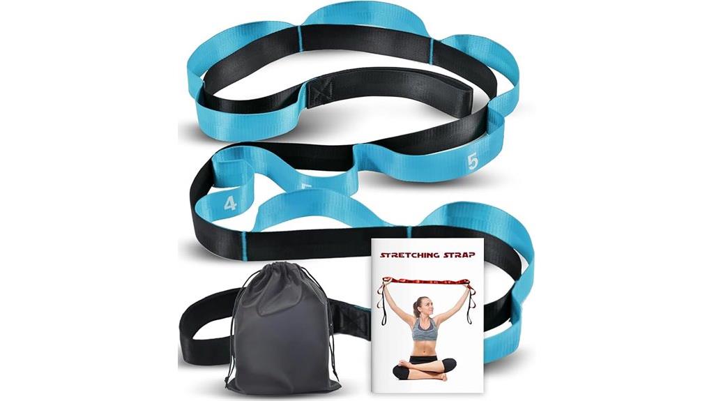 yoga stretching strap loops