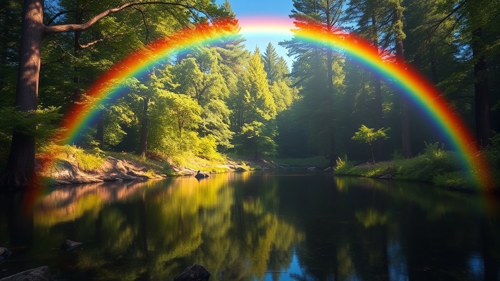 rainbow signs symbolize hope