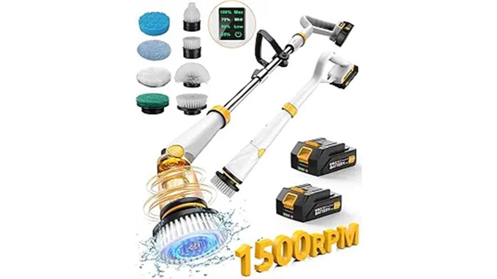 electric spin scrubber battery