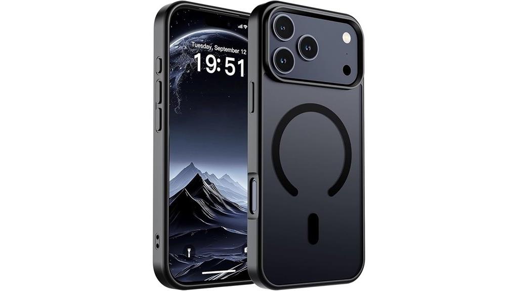 magsafe matte black case