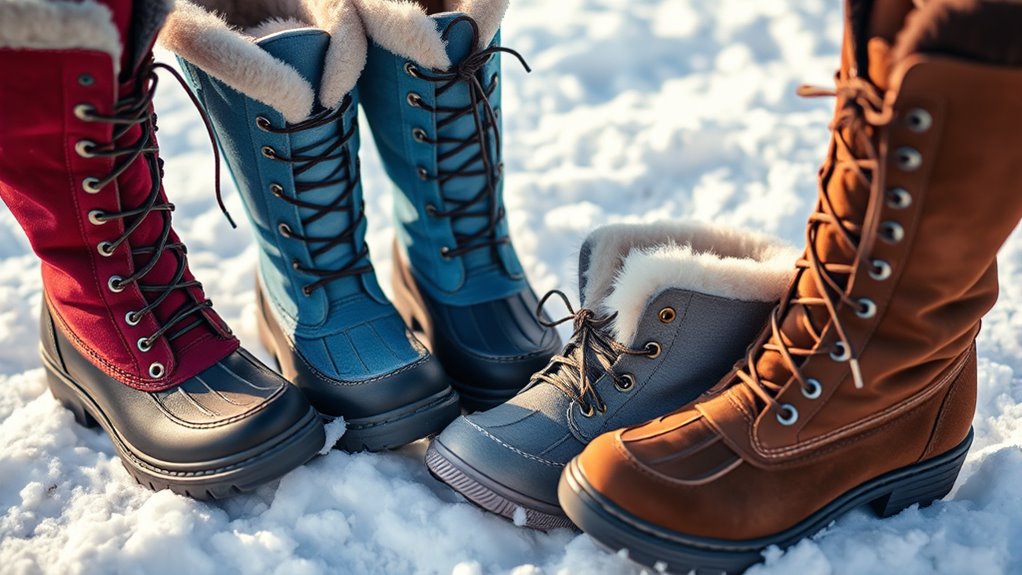 stylish warm waterproof boots