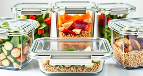 top glass meal containers