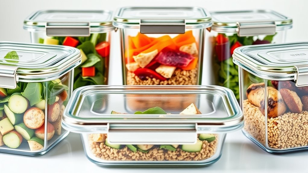 top glass meal containers