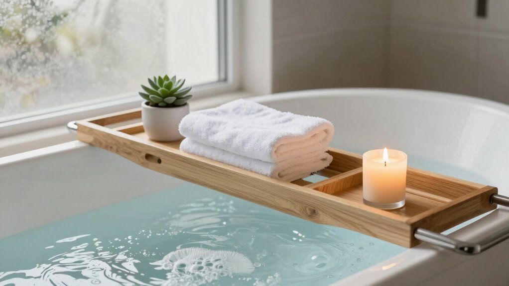 bath caddies promote relaxation