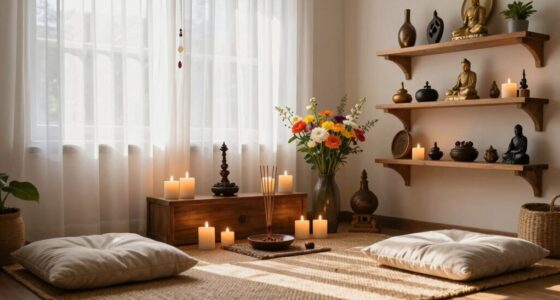 calm tidy spiritual environments