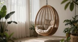comfortable relaxing suspended seating