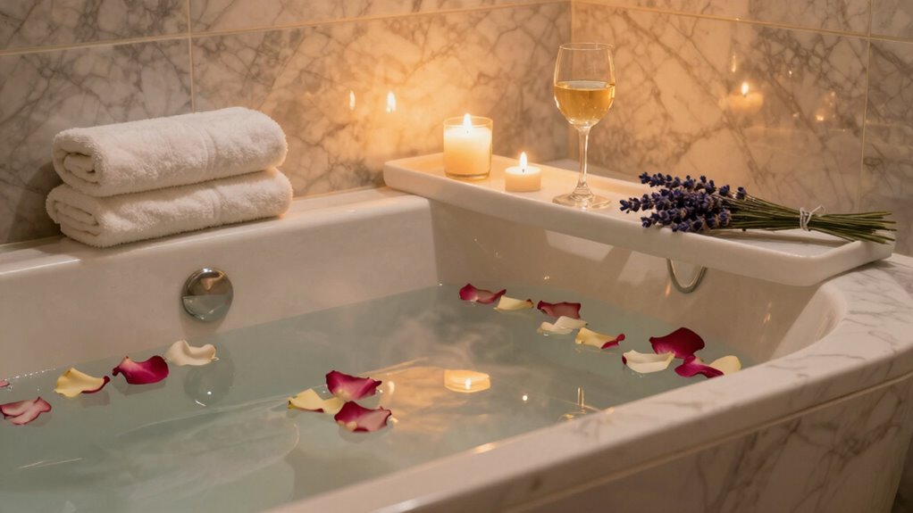 luxurious bath relaxation routine