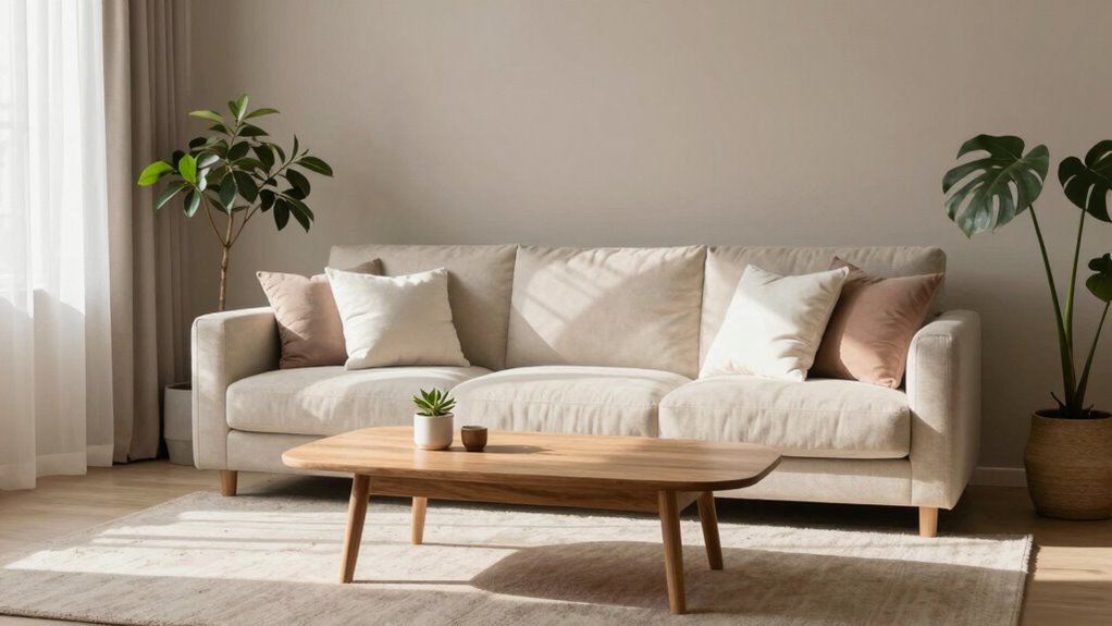 luxurious minimalist calming sanctuary