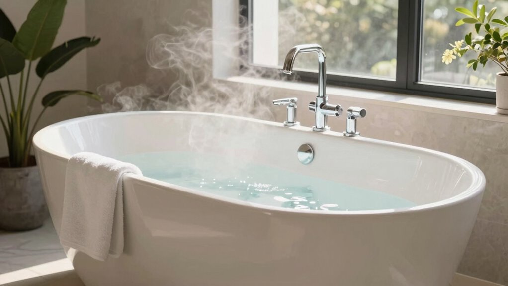 luxury self care bathing experience
