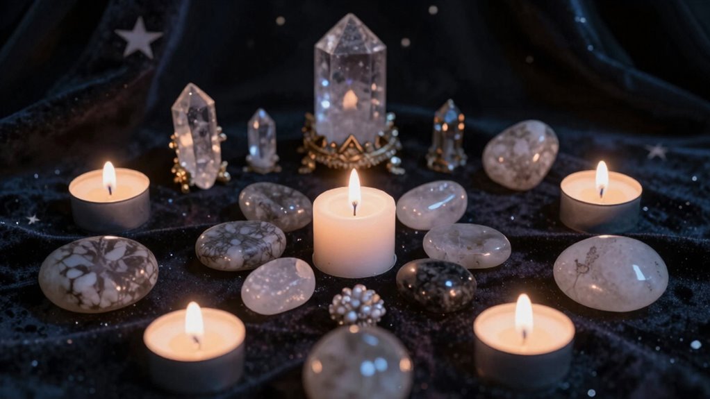 mindful lunar ritual setup