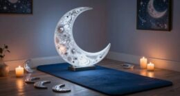 moon themed meditation spaces