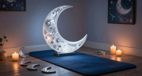 moon themed meditation spaces