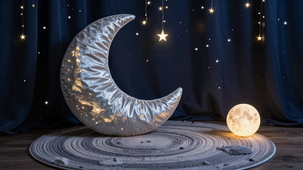 moonlit tranquil meditation sanctuary
