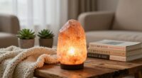 salt lamps create cozy ambiance