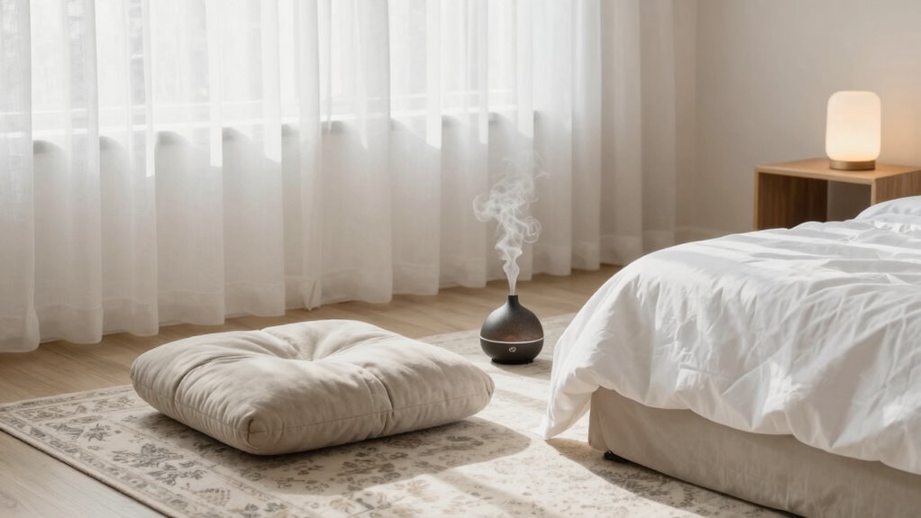 serene bedroom meditation accessory