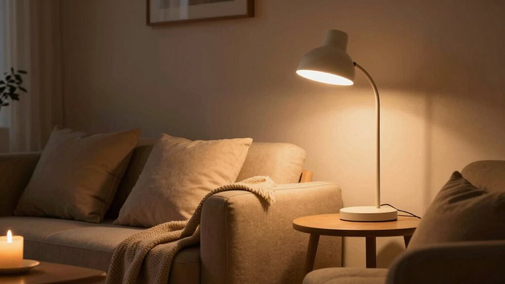 warm lighting promotes relaxation