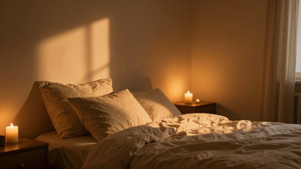 warm lighting promotes restful sleep