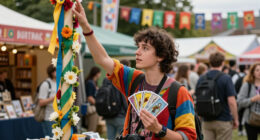 Tarot Readings, Maypole At Used Bookstore Festival